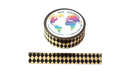 Foil Gold and Black Diamonds Washi Tape