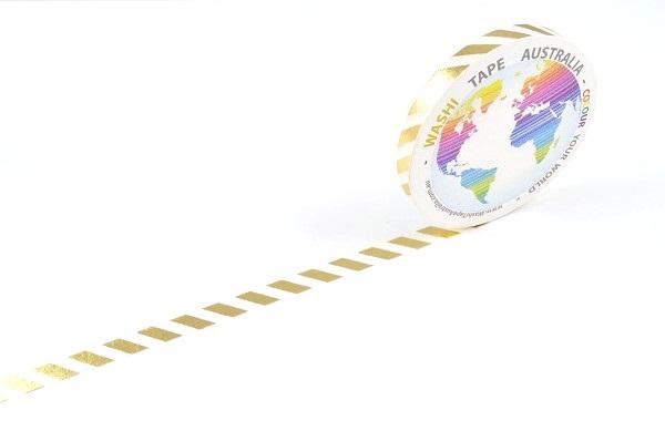 Foil Gold Stripes (Thin 5mm) Washi Tape Australia