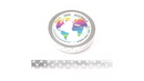 Foil White Spots on Silver (Thin 10mm) Washi Tape