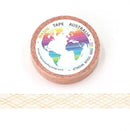 Grid Rose Gold (Thin 10mm) - Foil Washi Tape