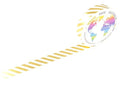 Foil Gold Stripes ( Thin 10mm) Washi Tape Australia