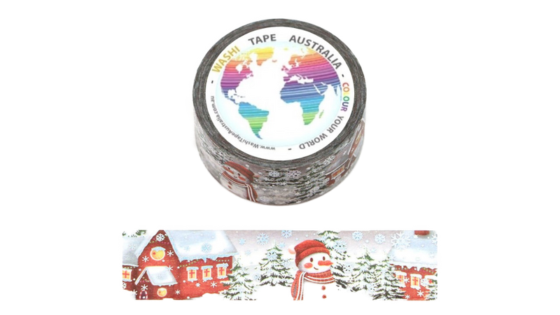 Foil Holographic Snowman (Wide 20mm) Washi Tape
