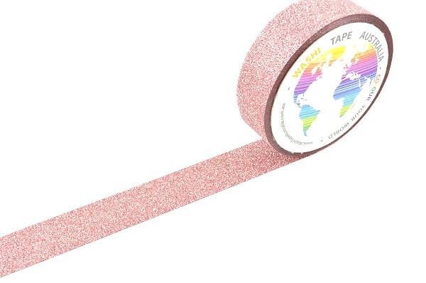 Glitter Salmon Pink Washi Tape Australia