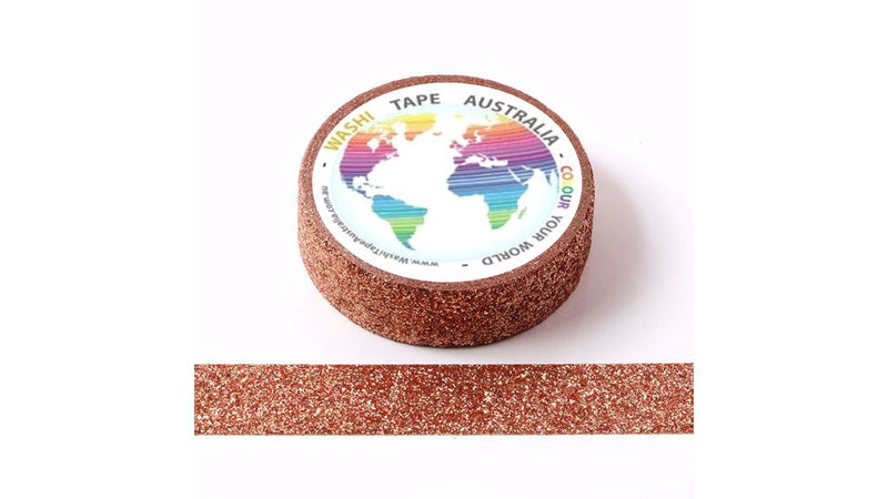 Glitter Rose Gold (5m) Washi Tape Australia