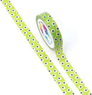 Spots on Green (Thin 10mm) Washi Tape