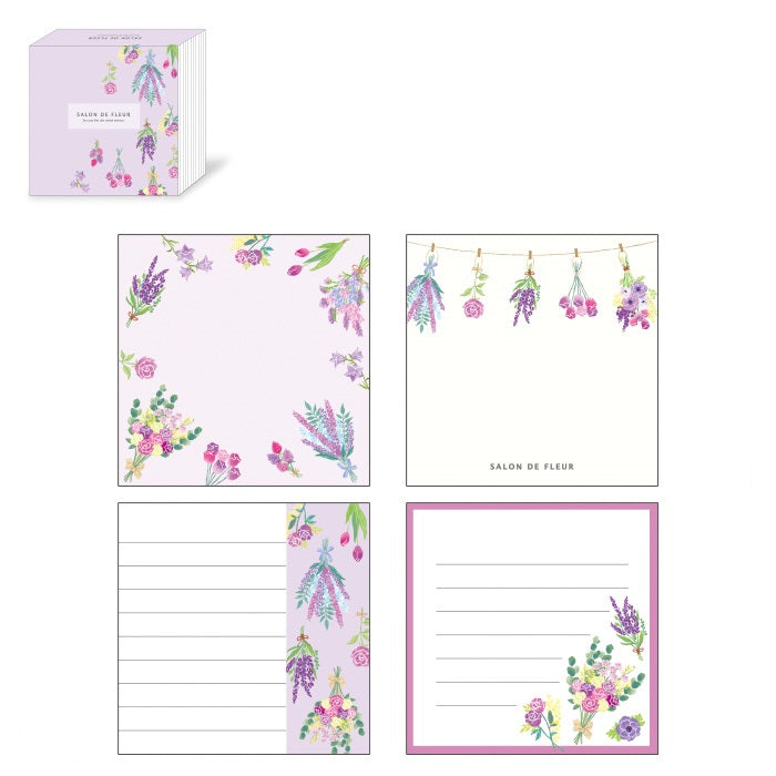 Lavender Theme -  Salon de Fleur Series memo pad