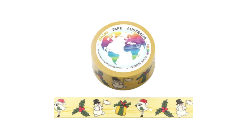 Christmas Snowman (Wide 20mm) Washi Tape