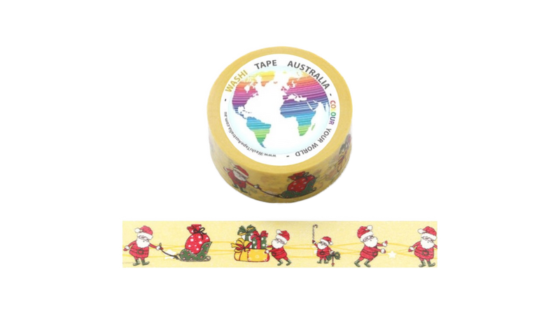 Santa and Sleigh (Wide 20mm) Washi Tape