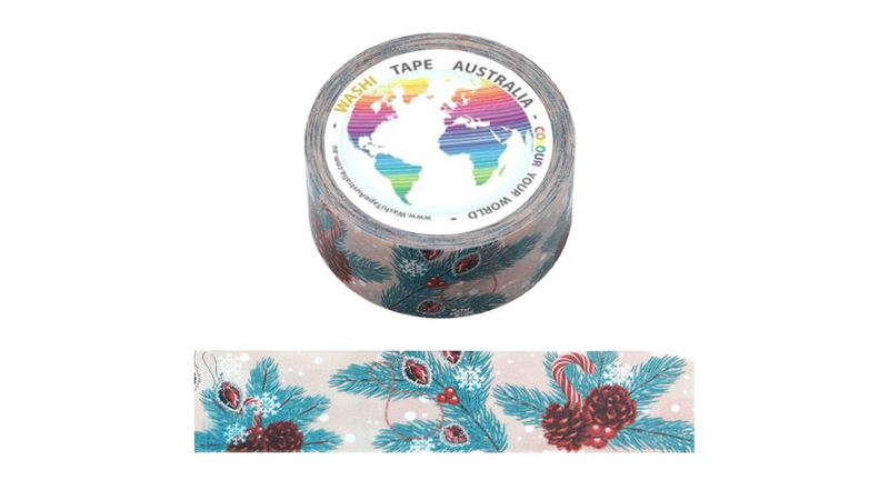 Conifers and Candy Stick (Wide 20mm) Washi Tape