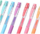 Push Clip Gel Pen - 8 Milk Colour Set 0.5 mm