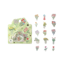 Flower Bunches - Flake Sticker (Gold Foil Stamping)