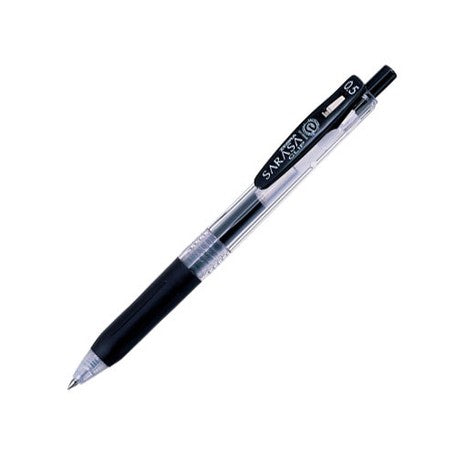 Push Clip Gel Pen - 10 Colour Set  0.5 mm