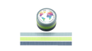 Green Grid Set (Thin 10mm Triple Pack) Washi Tape