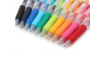 Push Clip Gel Pen - 10 Colour Set  0.5 mm