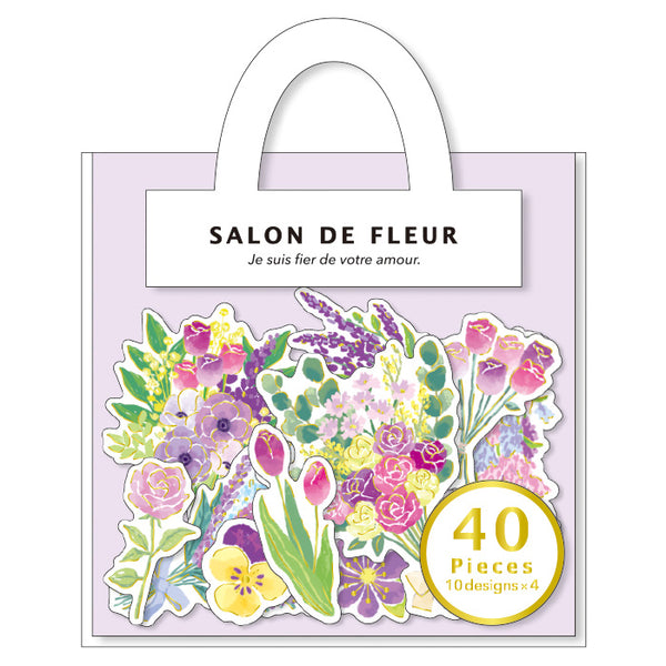 Purple - Salon de Fleur (Flake) Series Stickers