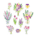Purple - Salon de Fleur (Flake) Series Stickers