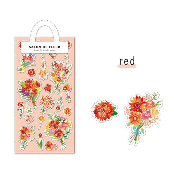 Red - Salon de Fleur Series Stickers