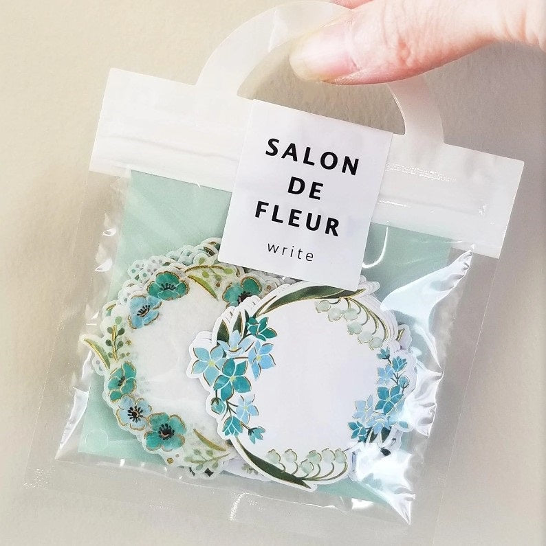 Mint Green - Salon de Fleur (Write) Series Stickers