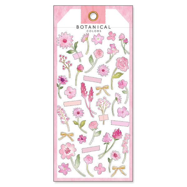 Pink Flowers - Botanical Colours Series Stickers