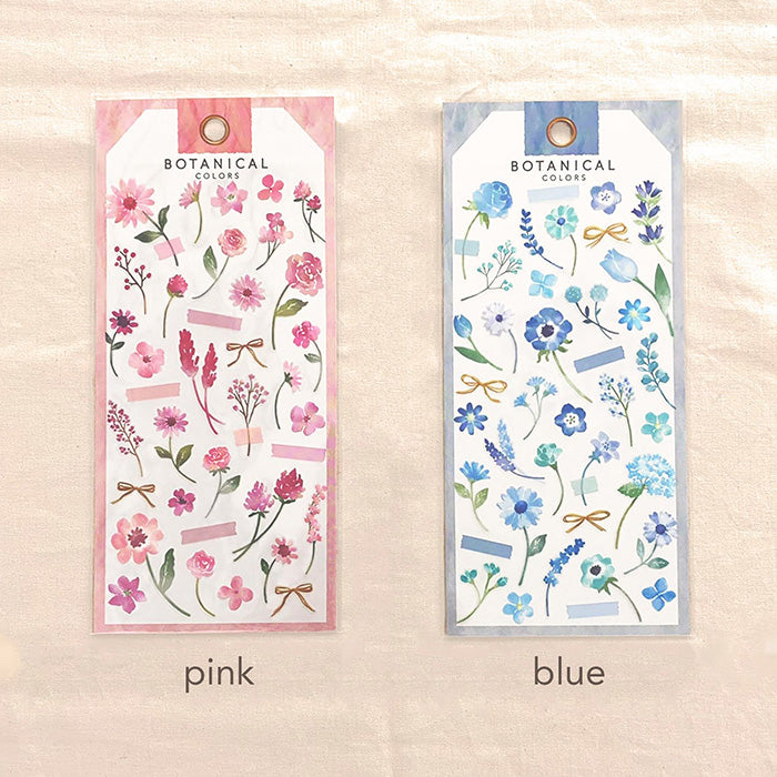 Pink Flowers - Botanical Colours Series Stickers