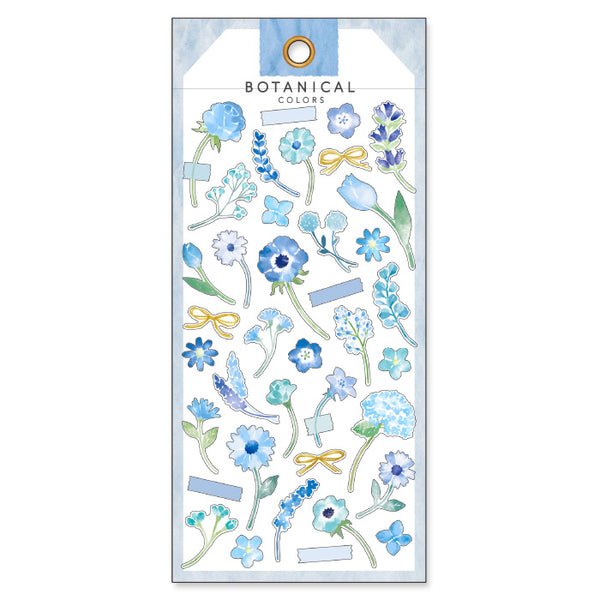 Blue Flowers Stickers