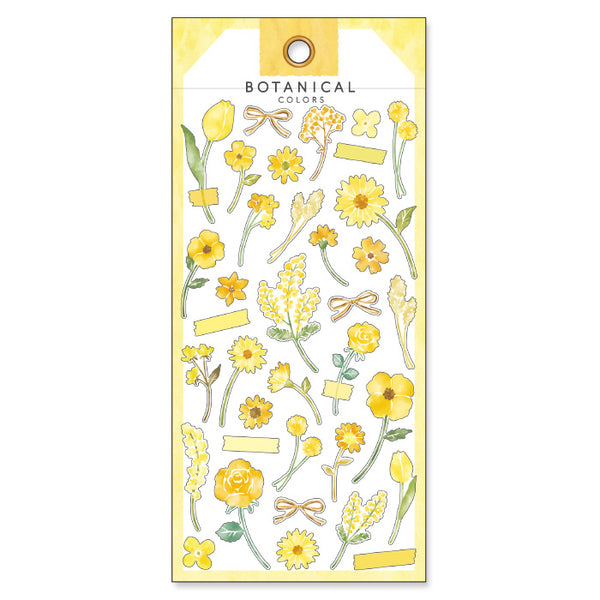 Yellow Flowers - Botanical Colours Series Stickers