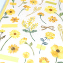 Yellow Flowers - Botanical Colours Series Stickers