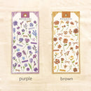Purple Flowers - Botanical Colours Series Stickers