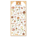 Brown Flowers - Botanical Colours Series Stickers
