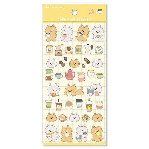 Calm Days Foil Stickers - Coffee Time! Washi Tape Australia