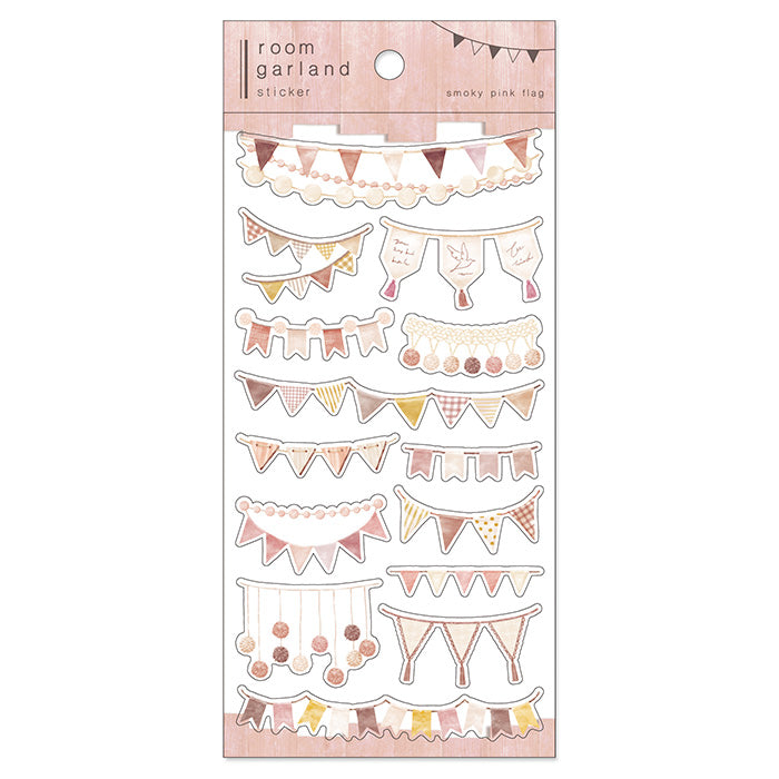 Smoky Pink - Room Garland Series Stickers