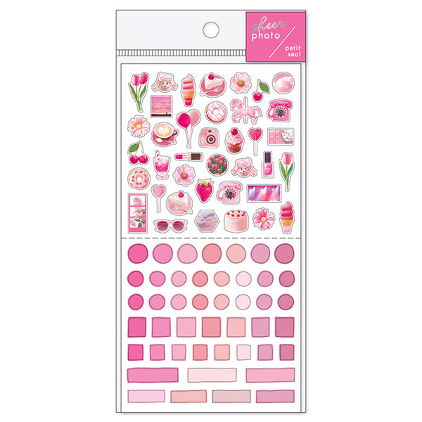 Pink - Sheer Photo Series Stickers