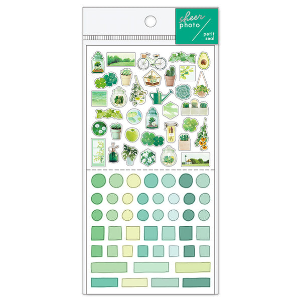 Green - Sheer Photo Series Stickers