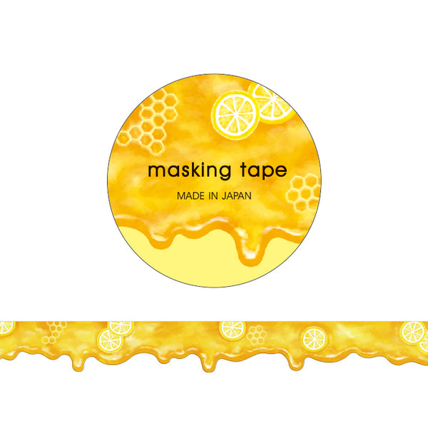 Honey and Lemon - Die Cut Washi Tape Die Cut (wide 18mm)