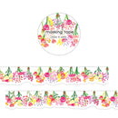 Flowers Bunting - Die Cut Washi Tape (wide 18mm)