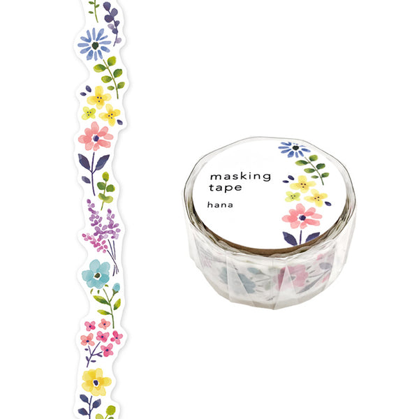 Hana - Die Cut Washi Tape  (wide 18mm)