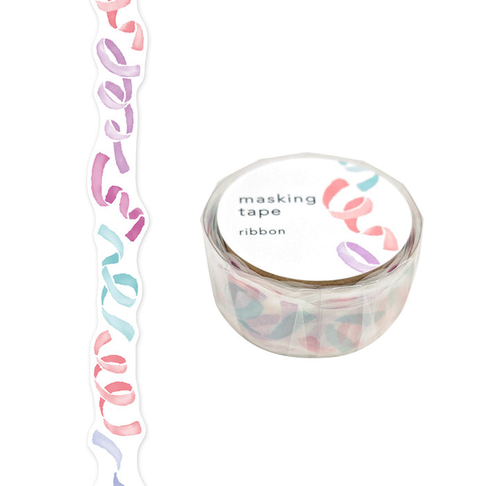 Party Ribbons -  Die Cut Washi Tape  (wide 18mm)