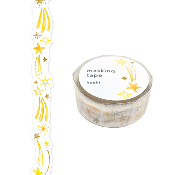 Shooting Stars - Die Cut Washi Tape (wide 18mm)
