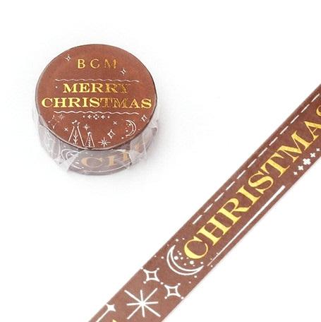 Classic Merry Christmas - BGM Foil Washi Tape Australia