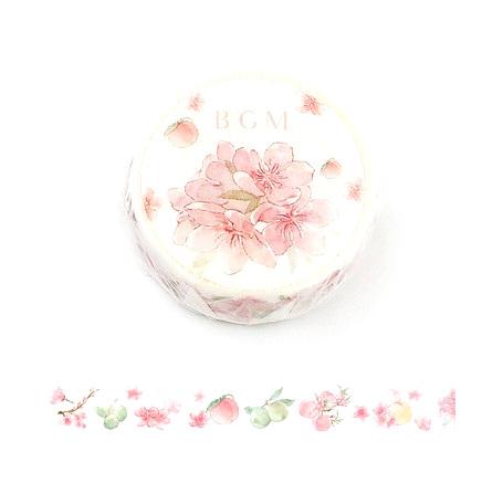 Pink Peach Flower - BGM Washi Tape Australia