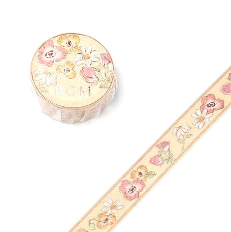 Delicate Flowers - Foil Washi Tape