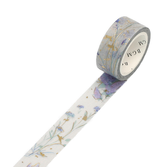 Garden Lavender - Foil Washi Tape