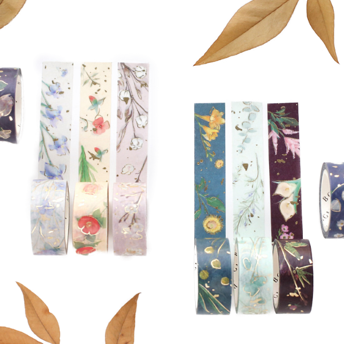 Garden Lavender - Foil Washi Tape