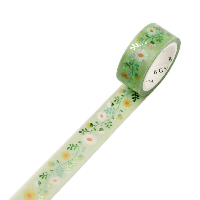 Daisy Chain - Foil Washi Tape