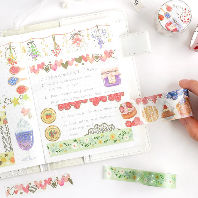 Daisy Chain - Foil Washi Tape