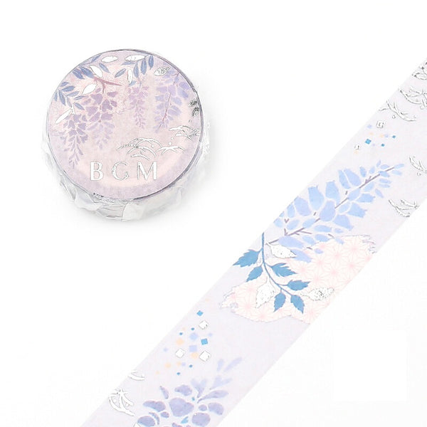 Purple Wisteria - Foil Washi Tape (wide 20mm)