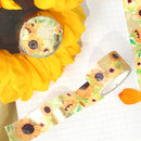 Sunflowers - Foil Washi Tape (wide 20mm)