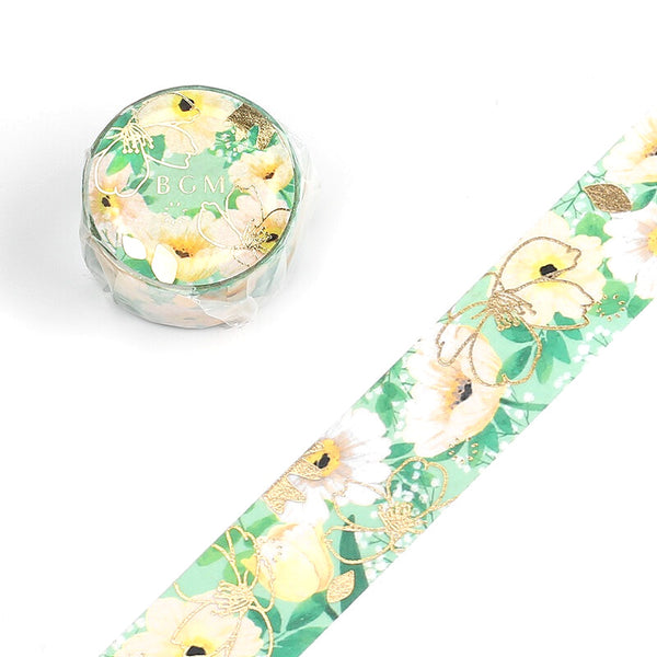 Buttercups - Foil Washi Tape (wide 20mm)