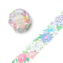 Summer Flowers - Foil Washi Tape (wide 20mm)
