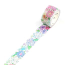 Summer Flowers - Foil Washi Tape (wide 20mm)